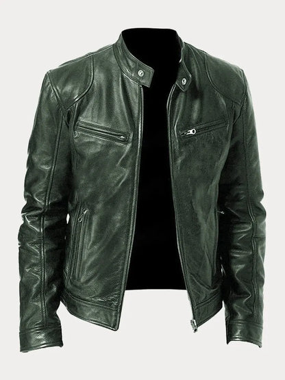 Jordan™ | Men's Minimalist and Versatile Leather Jacket