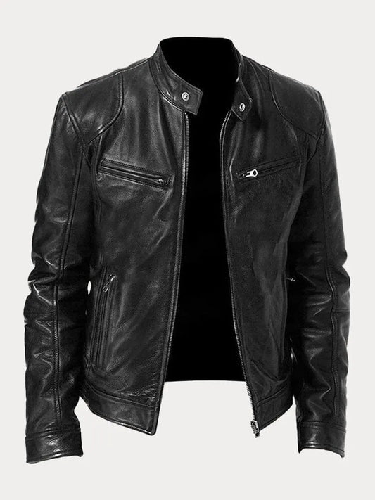 Jordan™ | Men's Minimalist and Versatile Leather Jacket