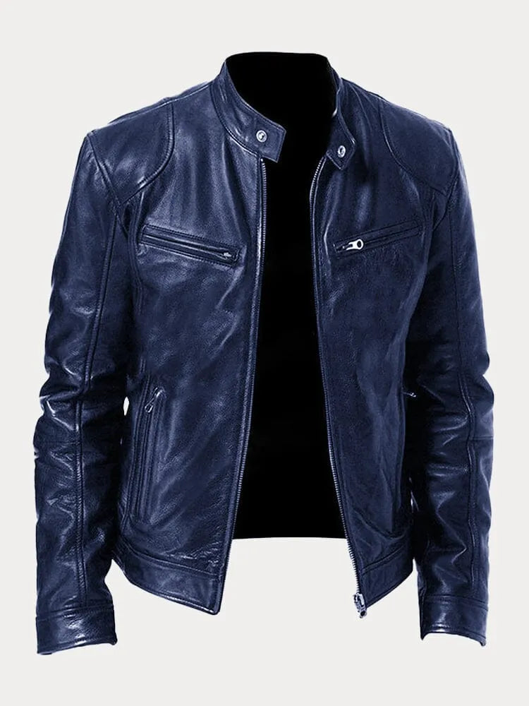 Jordan™ | Men's Minimalist and Versatile Leather Jacket