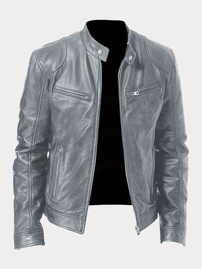 Jordan™ | Men's Minimalist and Versatile Leather Jacket