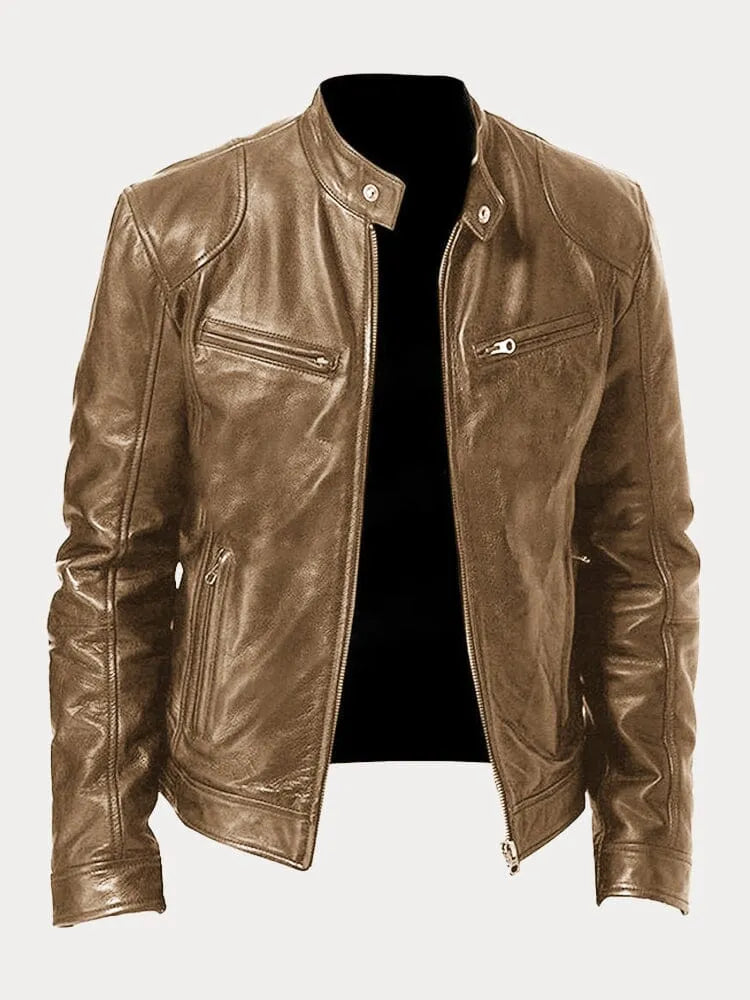 Jordan™ | Men's Minimalist and Versatile Leather Jacket