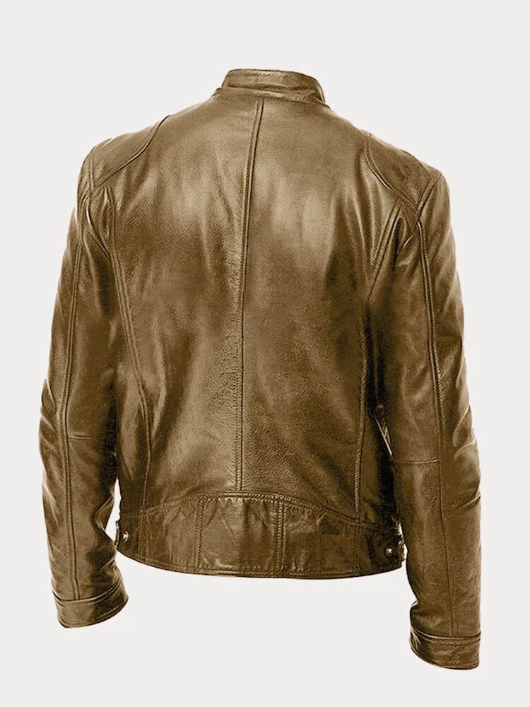 Jordan™ | Men's Minimalist and Versatile Leather Jacket