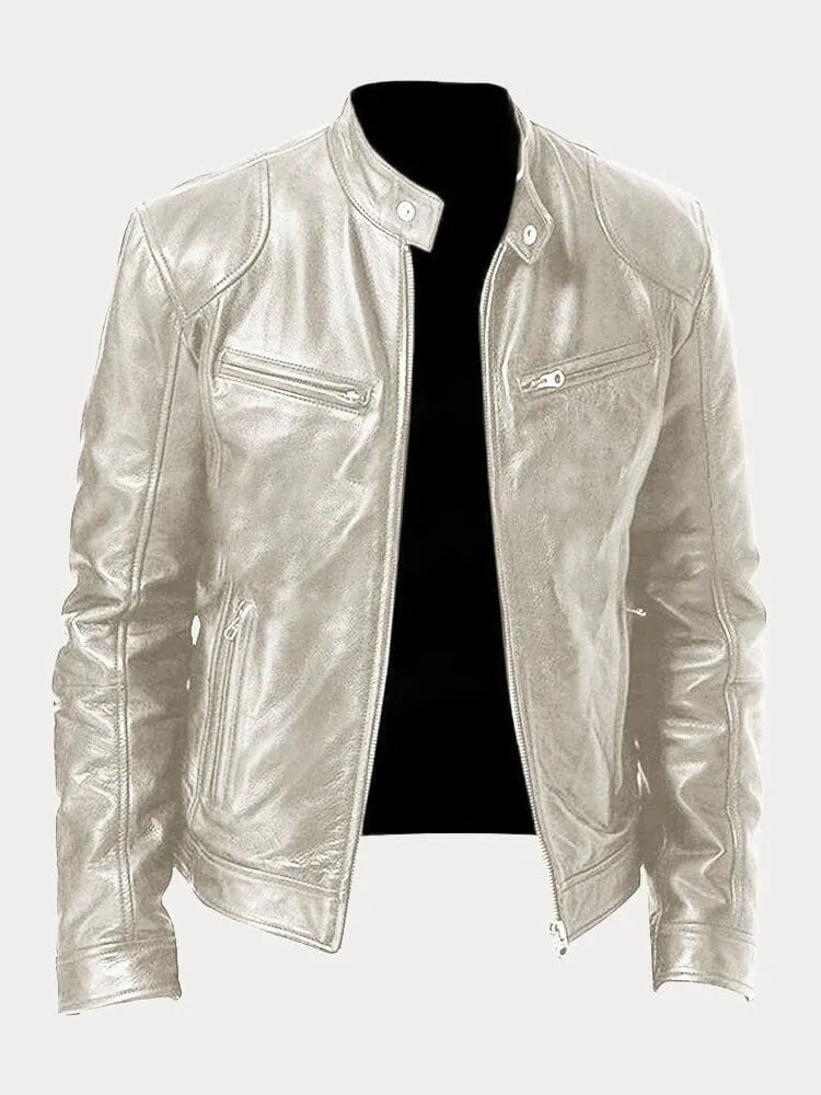 Jordan™ | Men's Minimalist and Versatile Leather Jacket